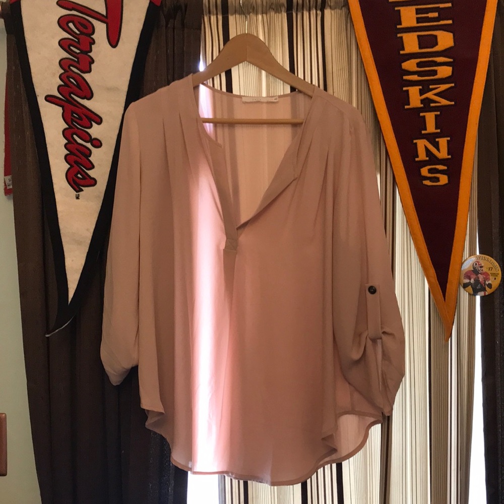 Blush blouse